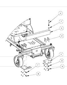 Weight System Diagram and Parts List for 59A30022 150 Cub Cadet Lawn Tractor